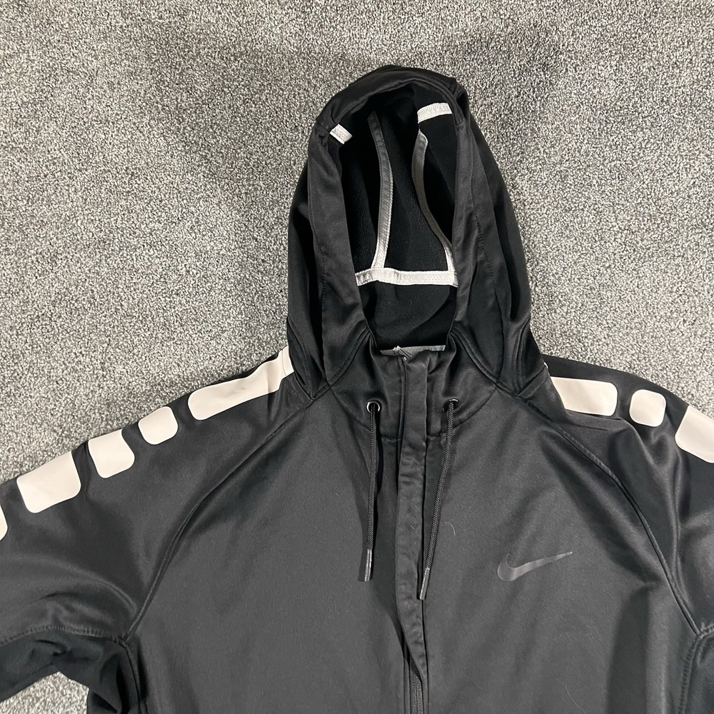 Nike Therma-FIT Elite Full Zip Hoodie Black Training Jacket Men's Large View 4